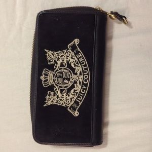 Juicy Couture black velour wallet
